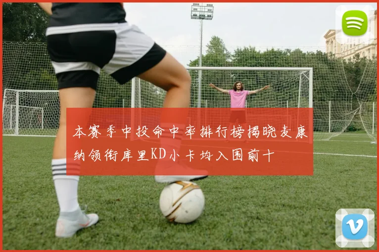本赛季中投命中率排行榜揭晓麦康纳领衔库里KD小卡均入围前十